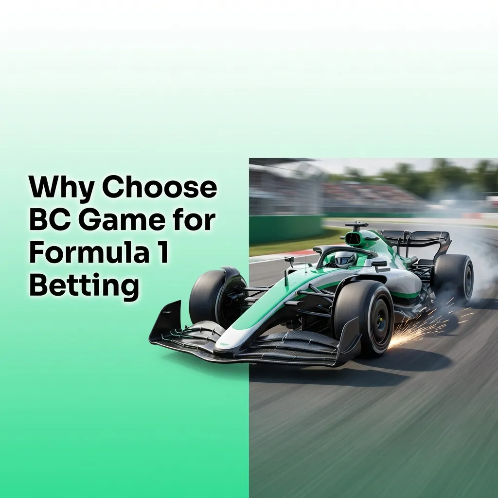 BC Game Formula 1 betting platform showing live odds, crypto payments, mobile app, and race markets for Indonesian bettors