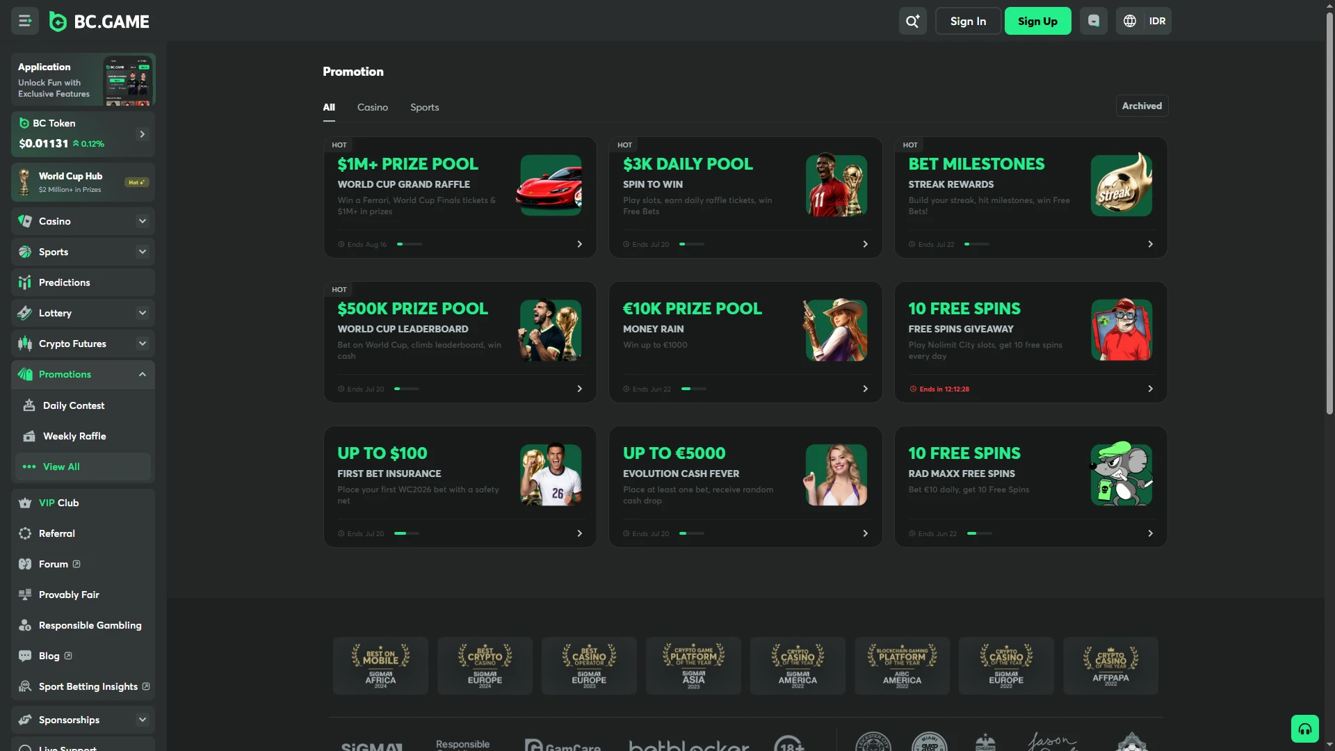 Claim your exclusive BC Game casino promotions and sports rewards.